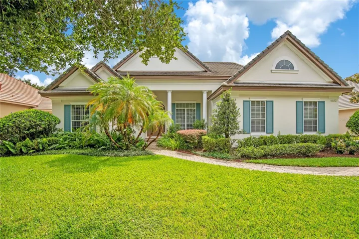 Gated neighborhood with tile roof
