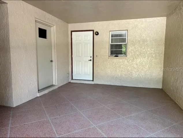 Front door and Laundry/storage room entry
