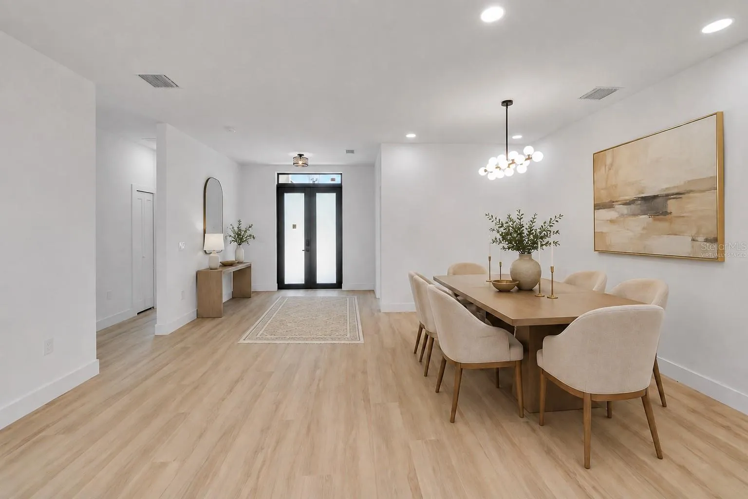 Virtually Staged Formal Dining Room