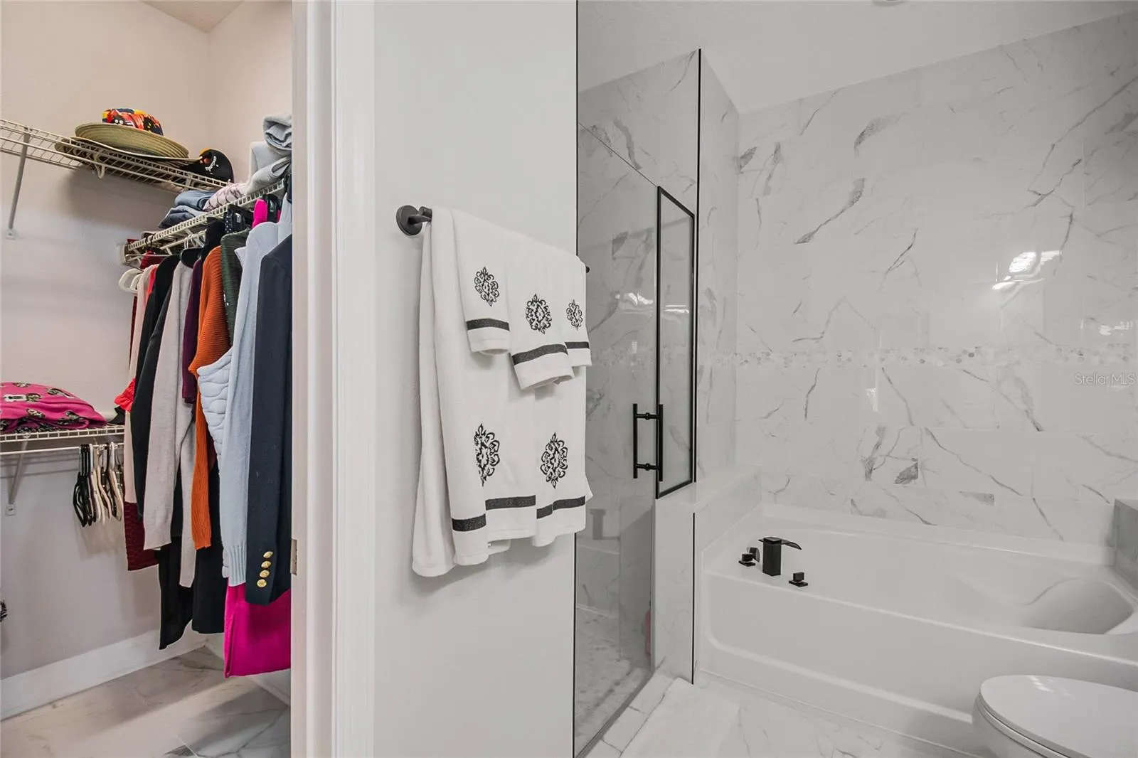 Primary walk-in closet