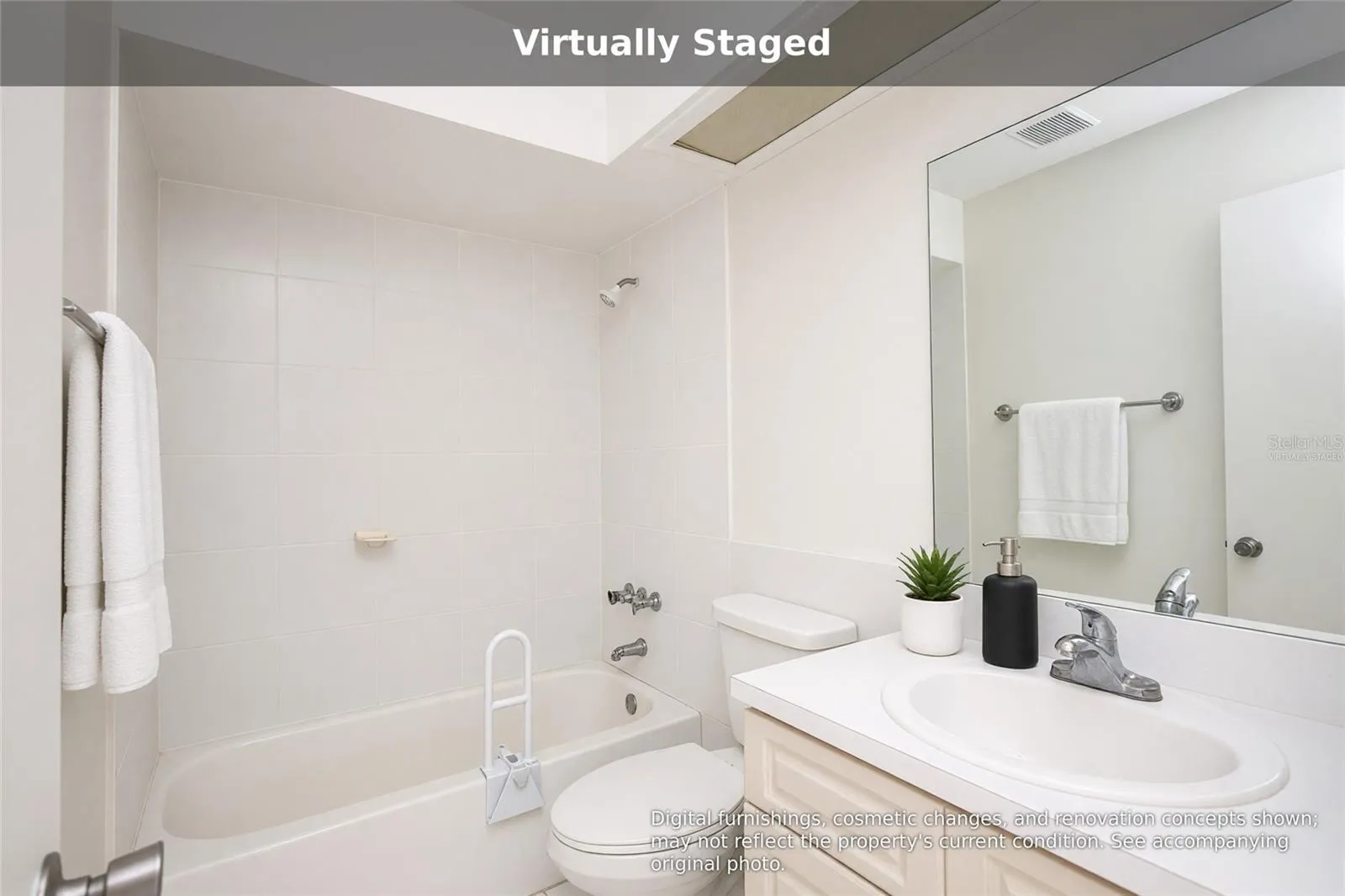 Virtually staged