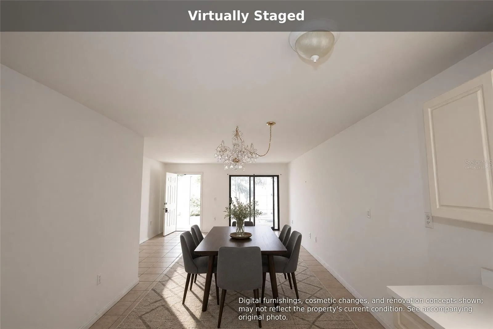 Virtually staged