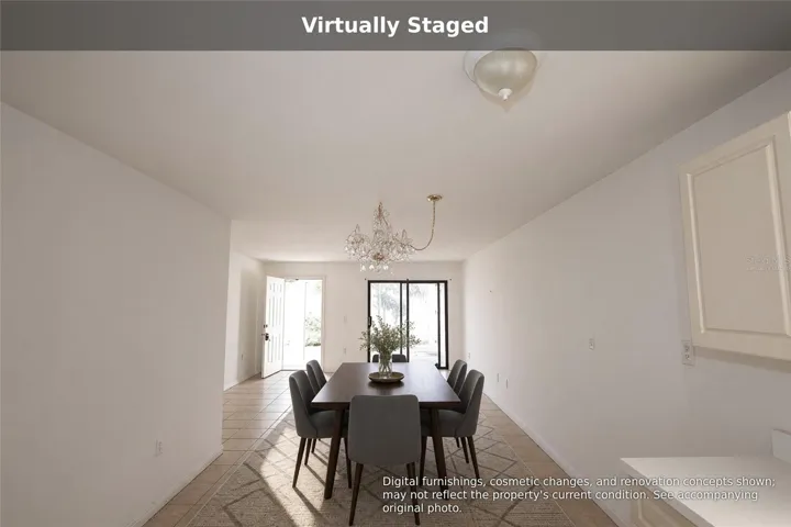 Virtually staged