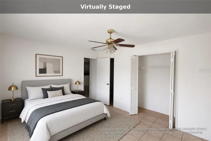 Virtually staged