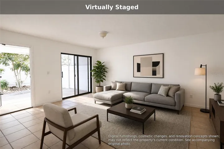 Virtually staged