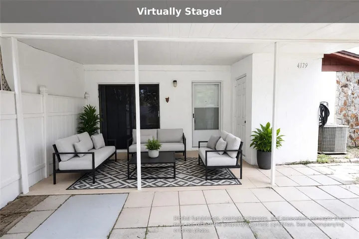 Virtually staged