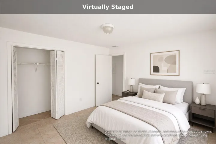 Virtually staged