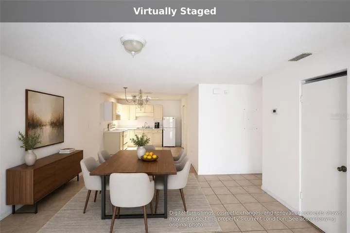 Virtually staged