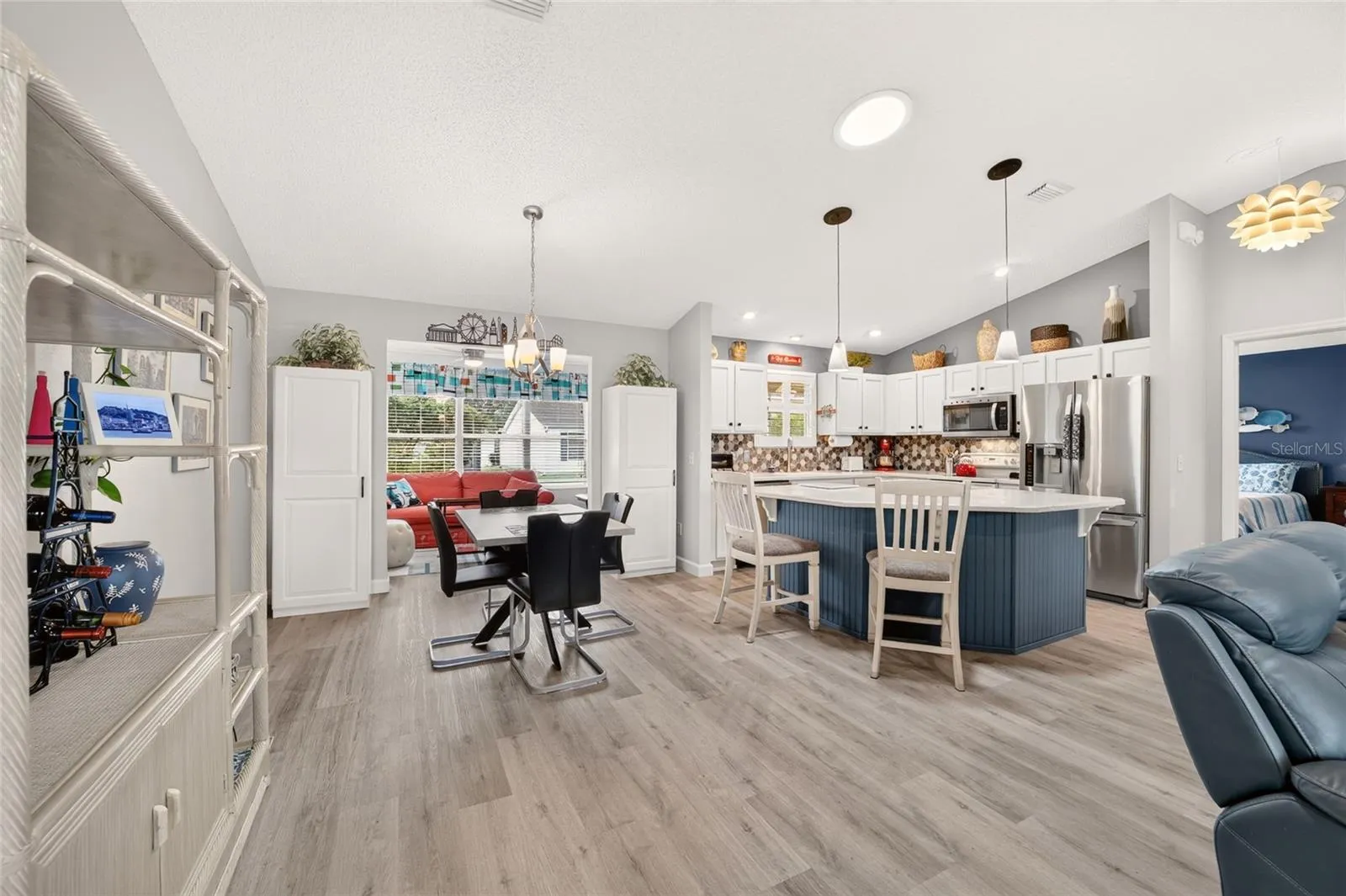 Dining area and kitchen