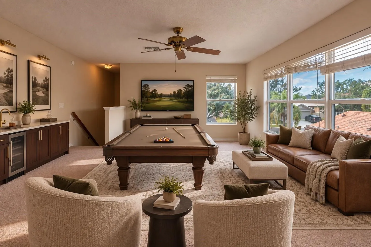 Virtually Staged Bonus Room
