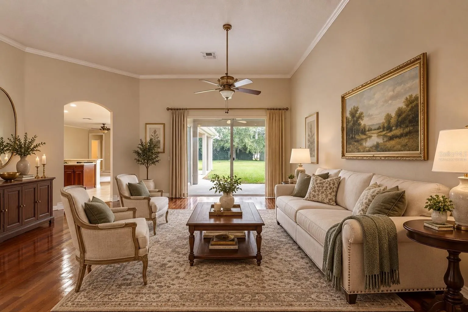Virtually Staged Living Room