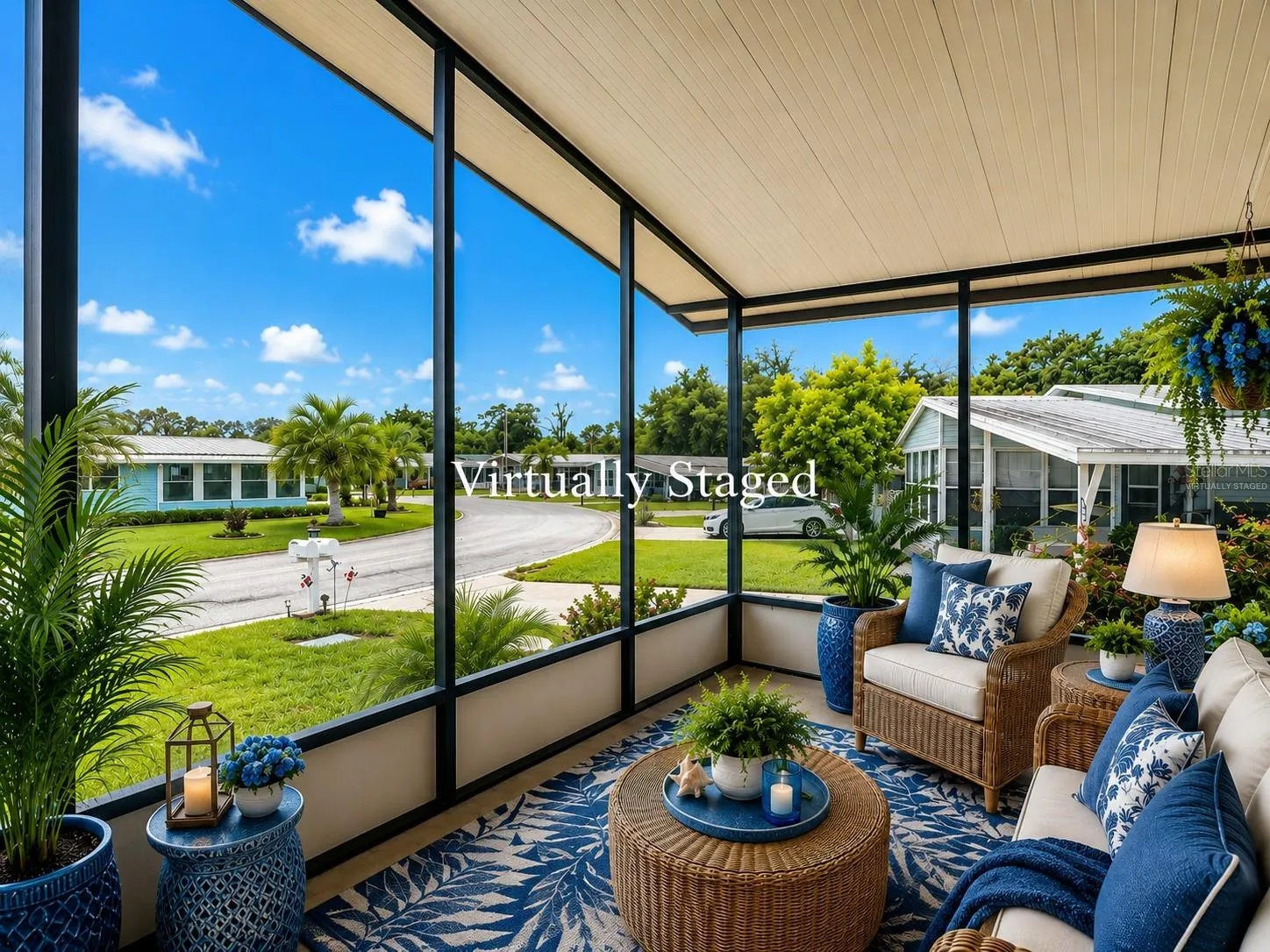 Virtually Staged Front Porch