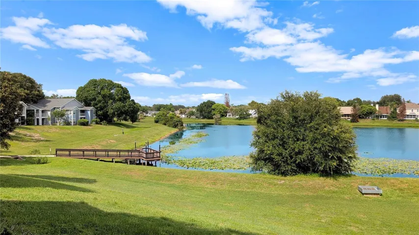 Large Lake with Dock Just across from your Building!