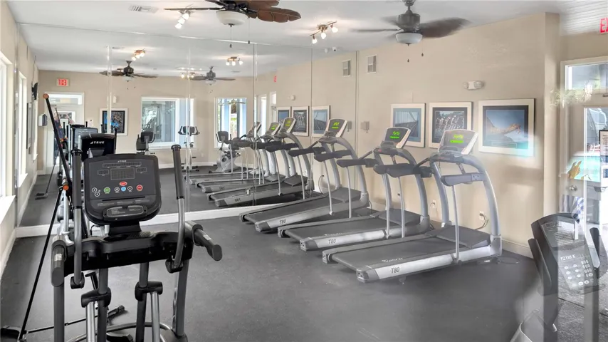 FITNESS CENTER is in same building as Your POOL, right by your front door!