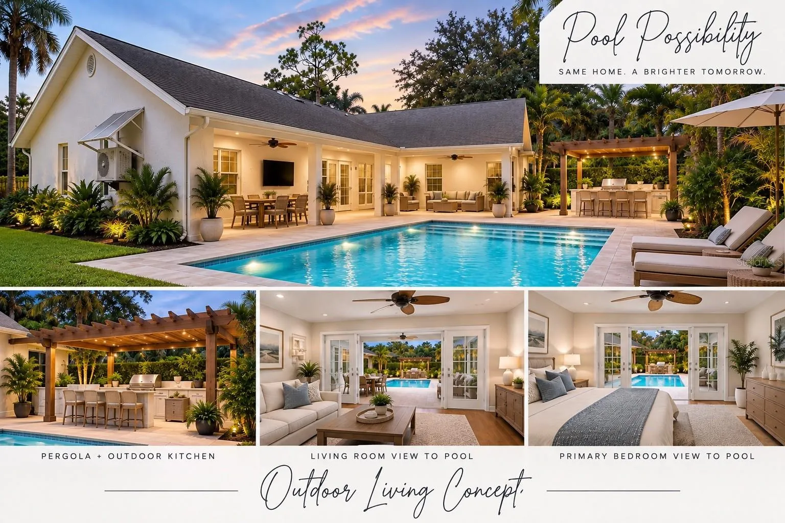 THERE ARE AI MODIFIED IMAGES SHOWING VIRTUAL STAGING OF THE POTENTIAL OF THE PROPERTY.