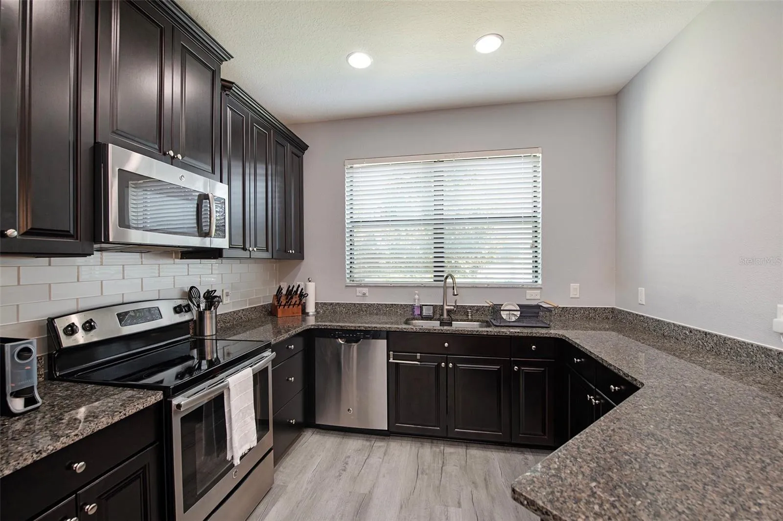 Kitchen with granite counters
