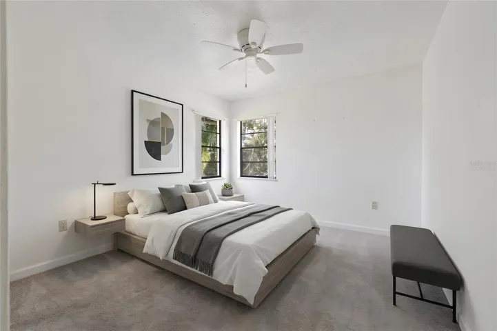 Virtually Staged 3rd bedroom