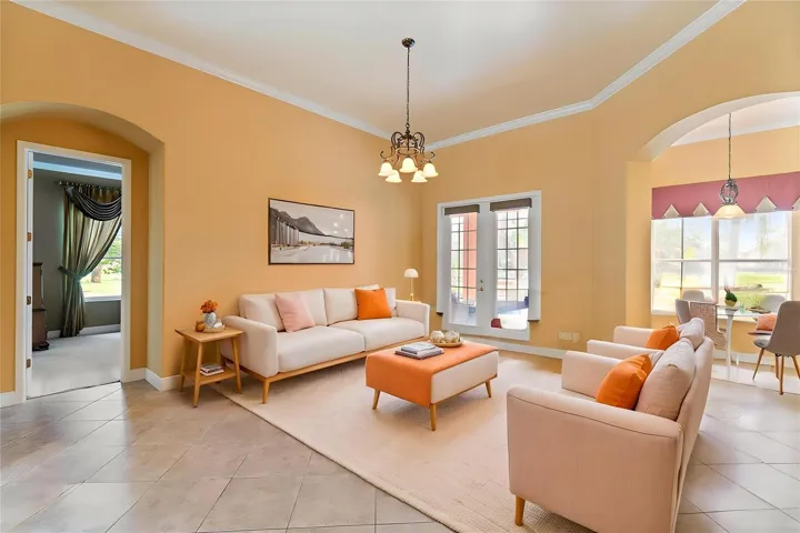 VIRTUALLY STAGED LIVING ROOM