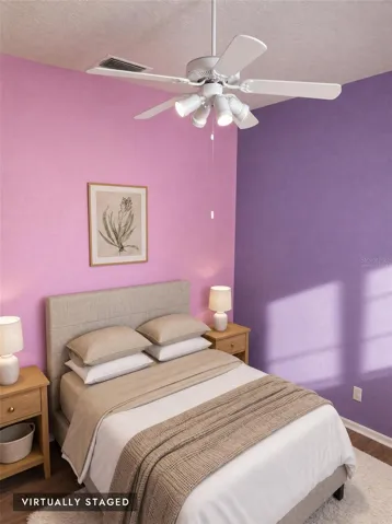 virtually staged 4th bedroom