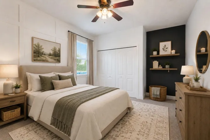 Virtually Staged Bedroom 2