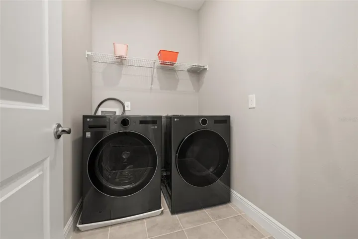 Upstairs laundry room