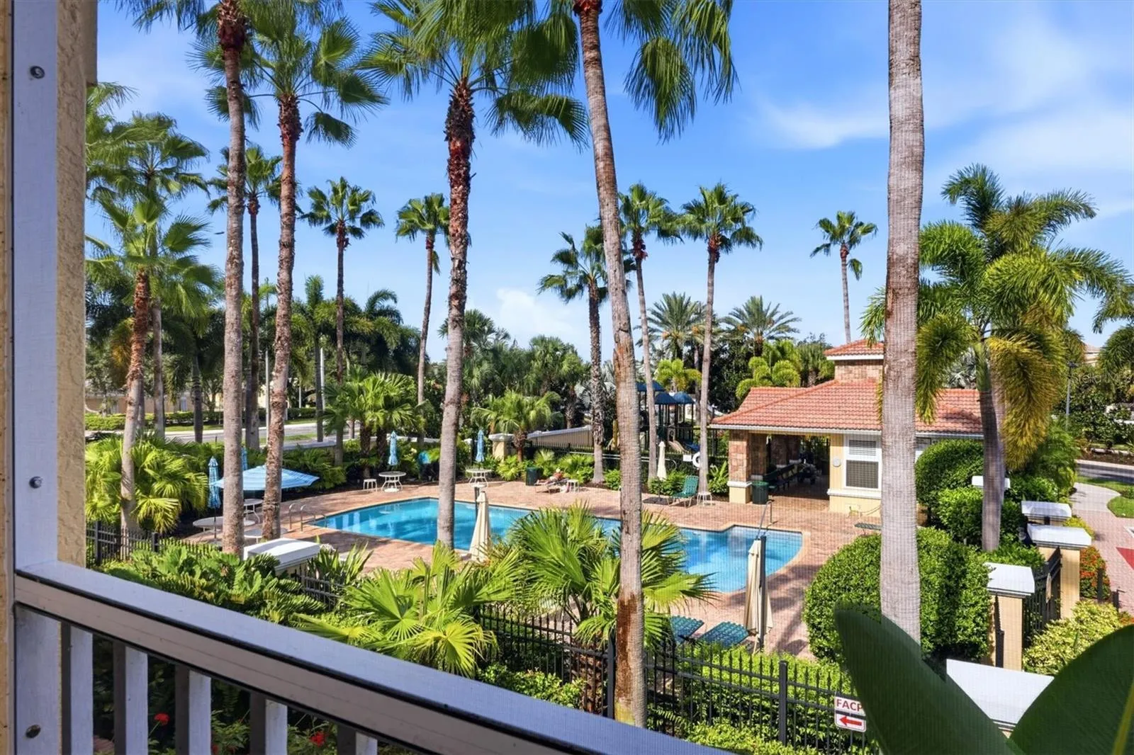 View of pool