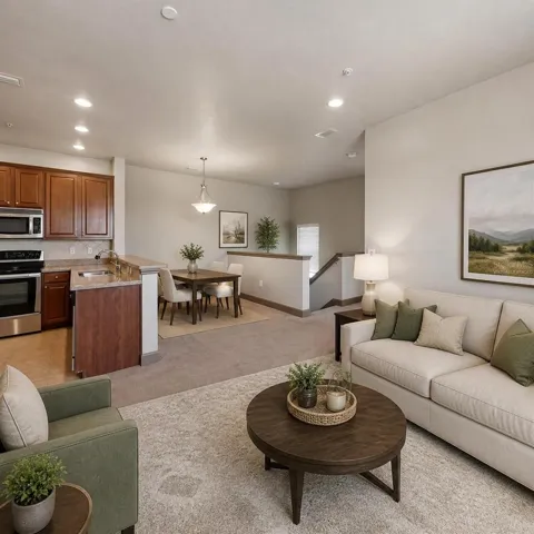 Living Room Virtually Staged