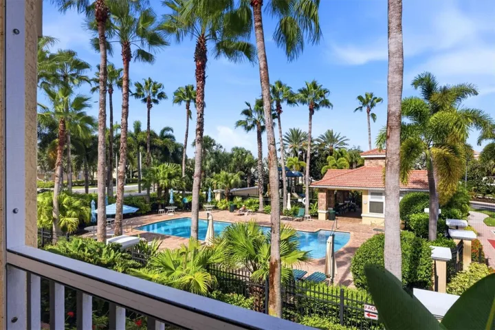 View of pool