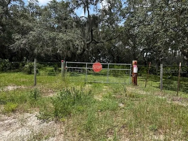 Gate at road frontage.