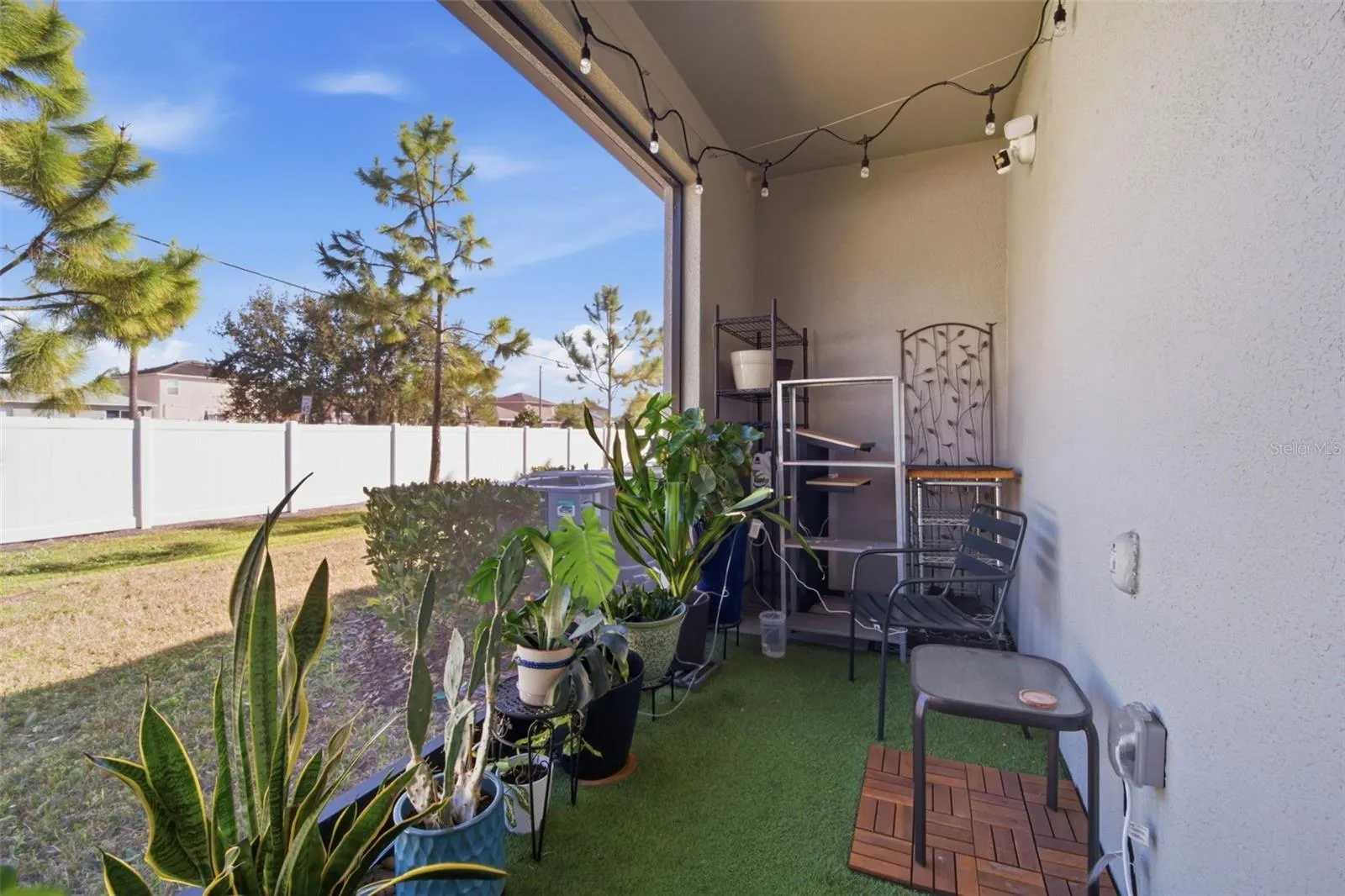 Screened in back porch