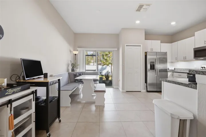 OPEN floorplan with living and dining