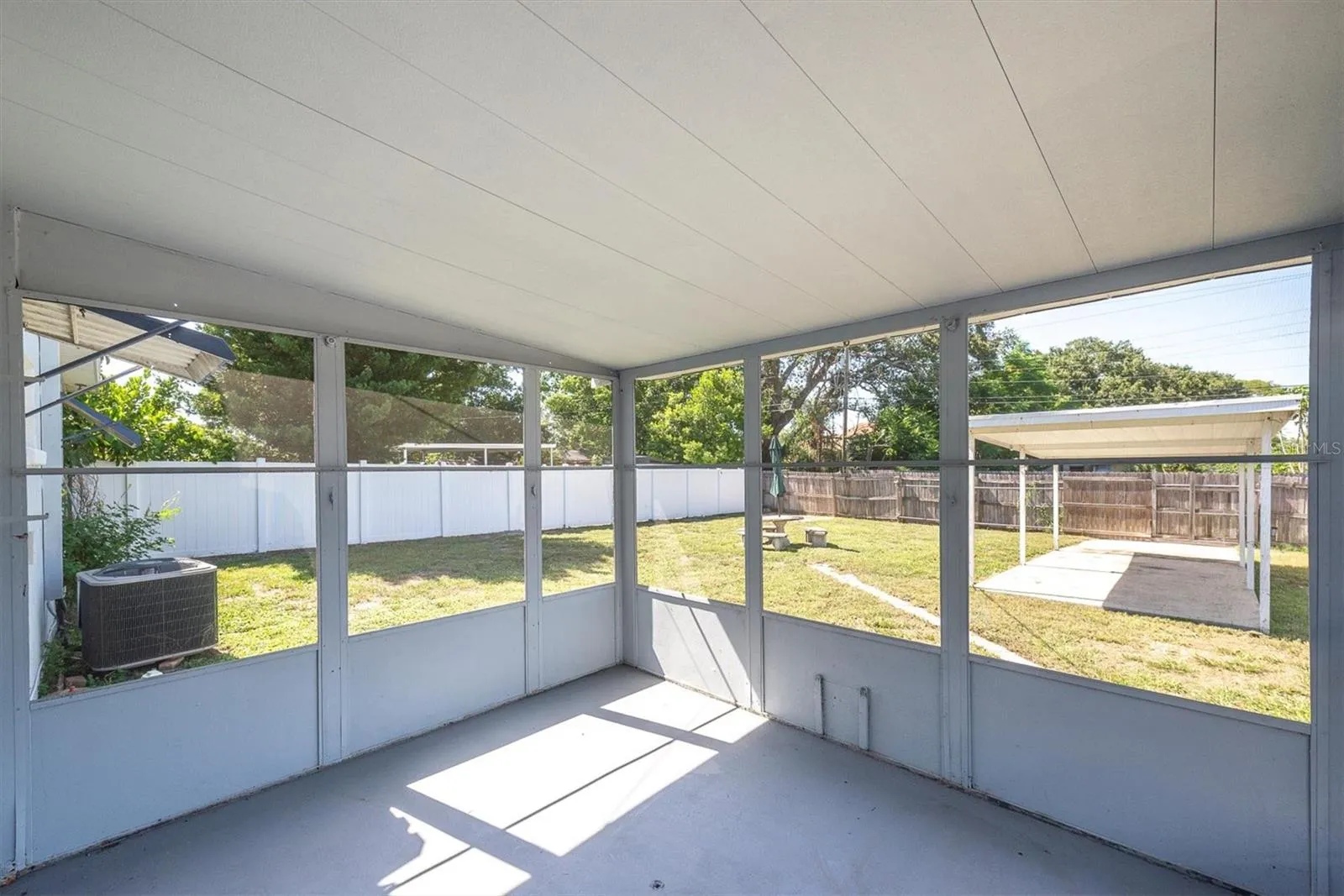 Large screened porch