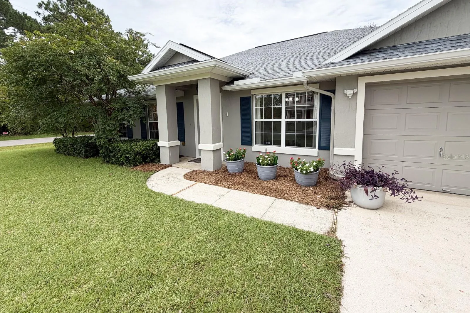 Front walkway to door