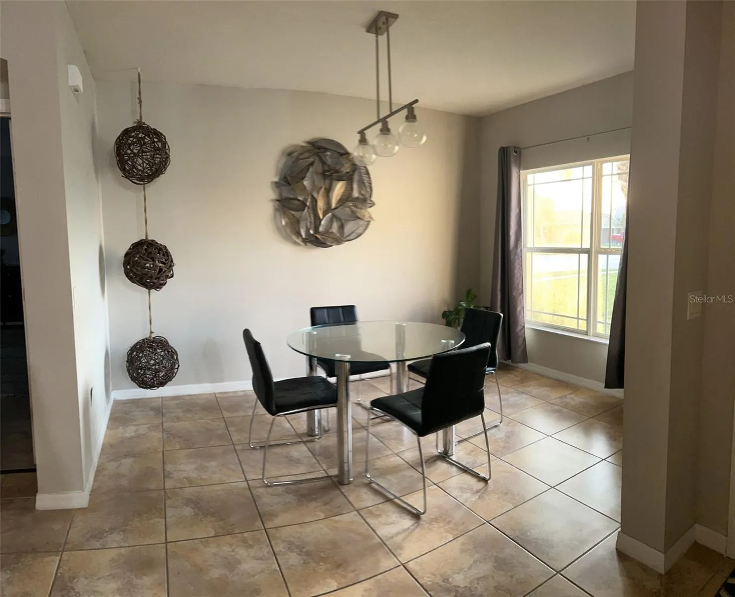 dining room staged