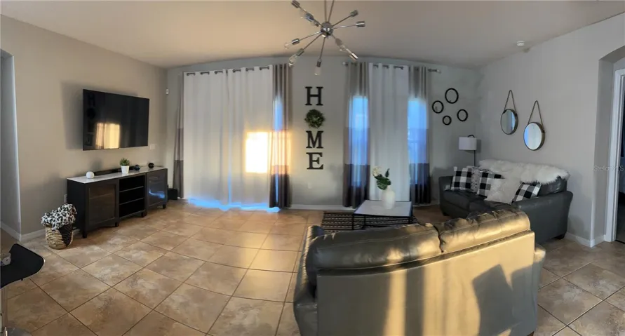 living room-family room view staged