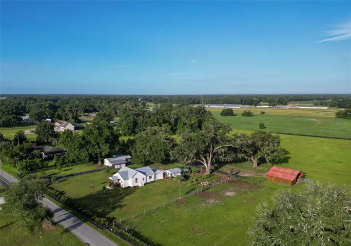 Drone looking south