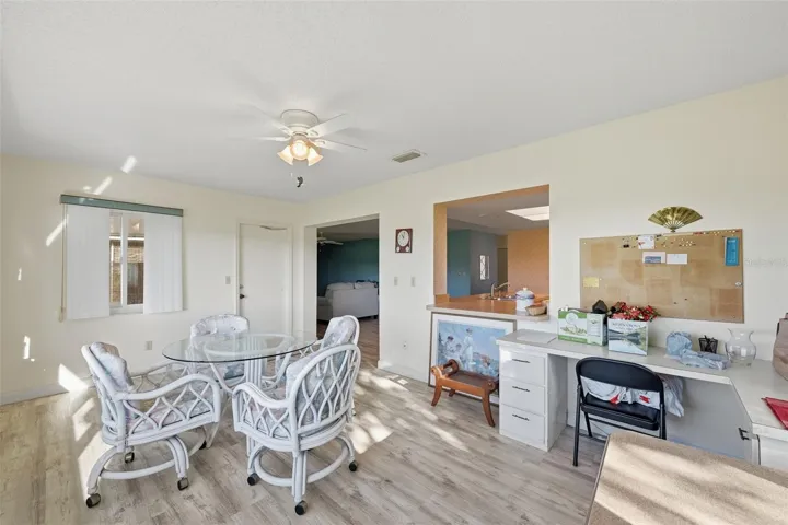 Florida Room as a Dining Room