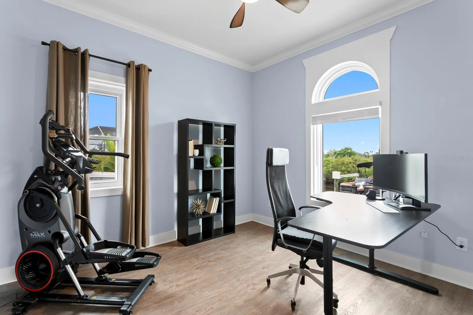 Bedroom 4 overlooks canal with covered boat lift