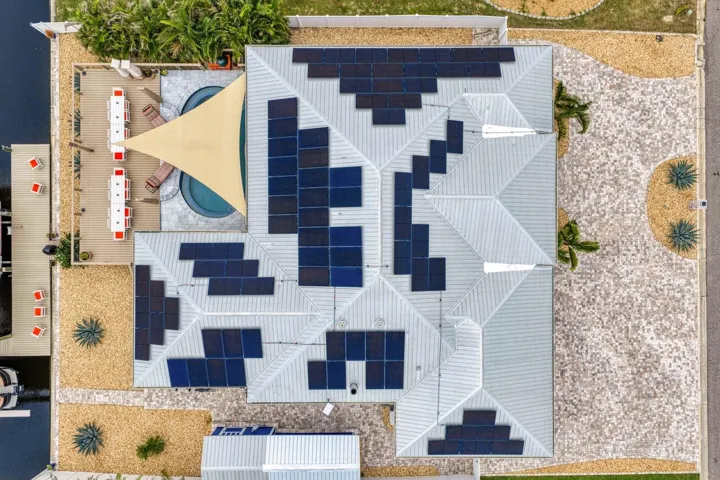 Solar panels on property