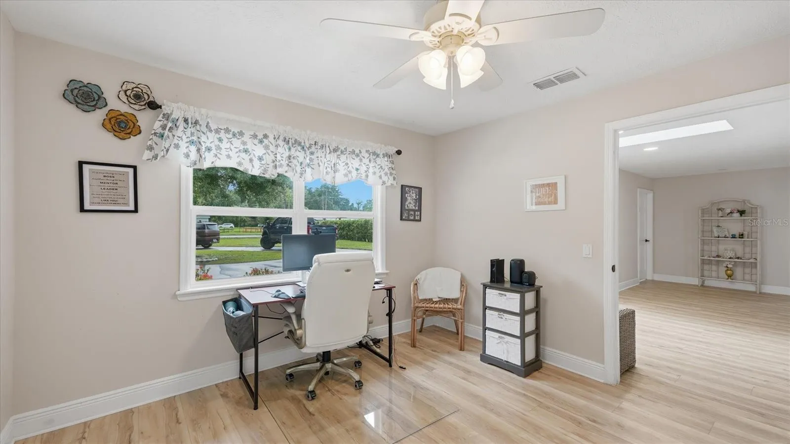 Office is to the right as you enter home