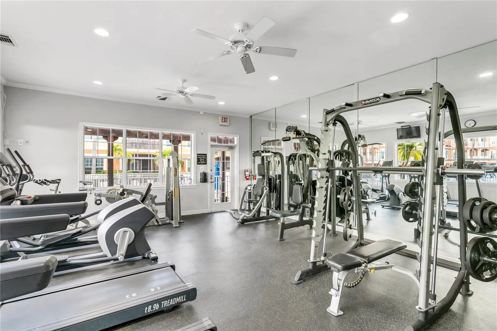 Private gym for resident’s use