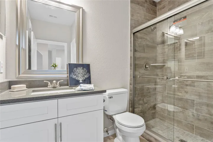 Newly remodeled shower and bathroom