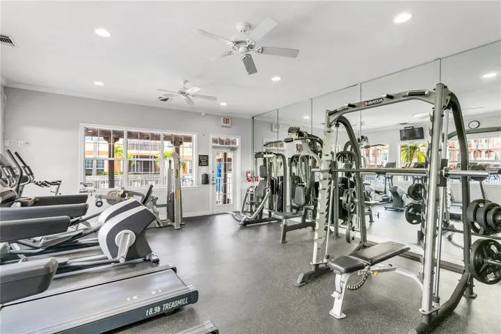 Private gym for resident’s use