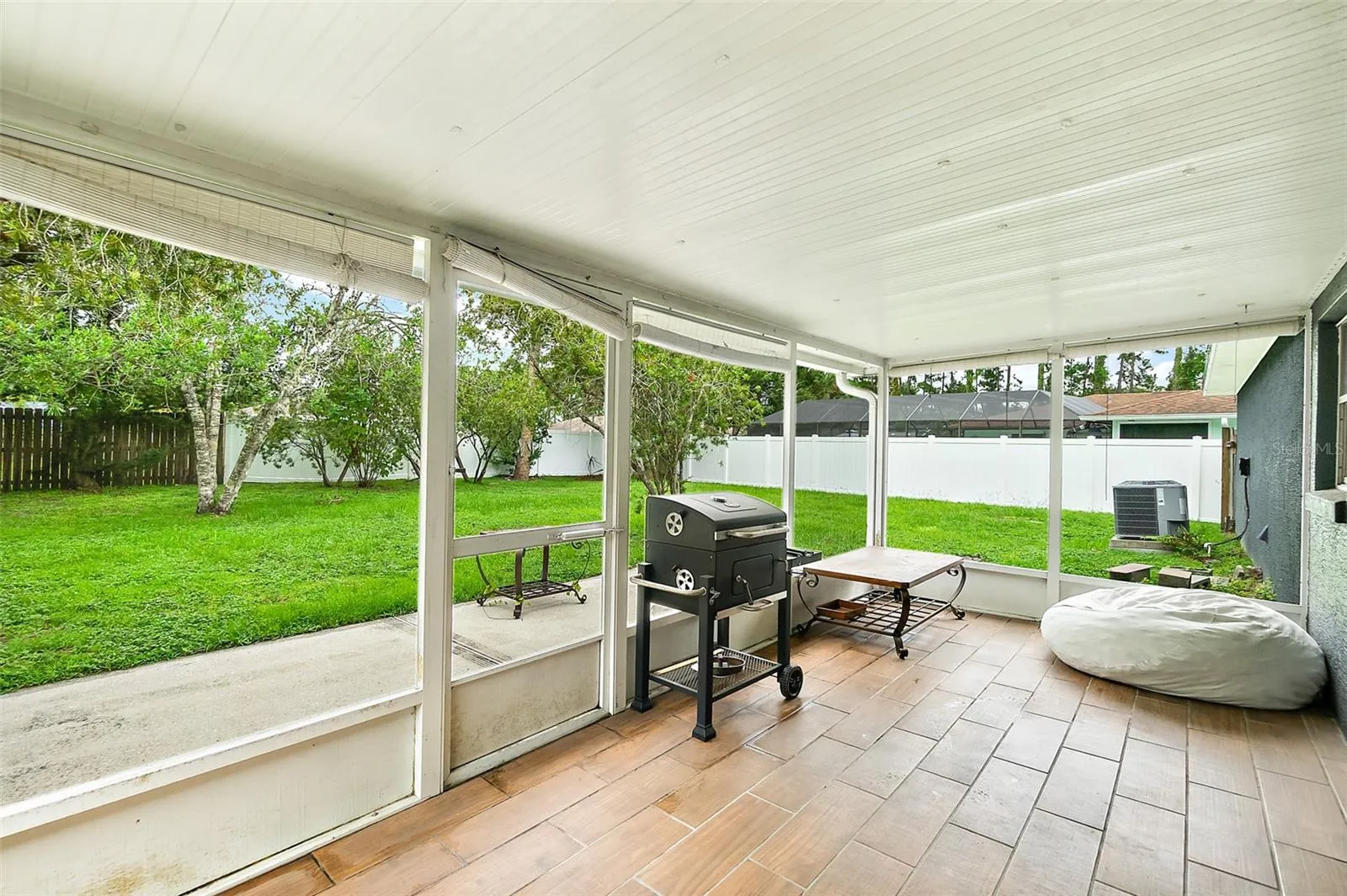 Covered & Screened Rear Patio