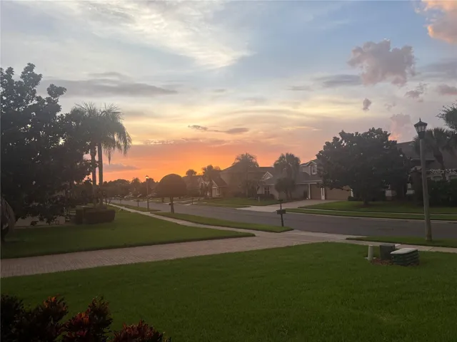 Sunset views from the front door.