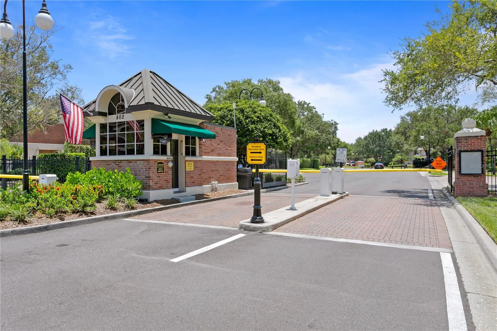 There are 2 security gates that operate 24/7!