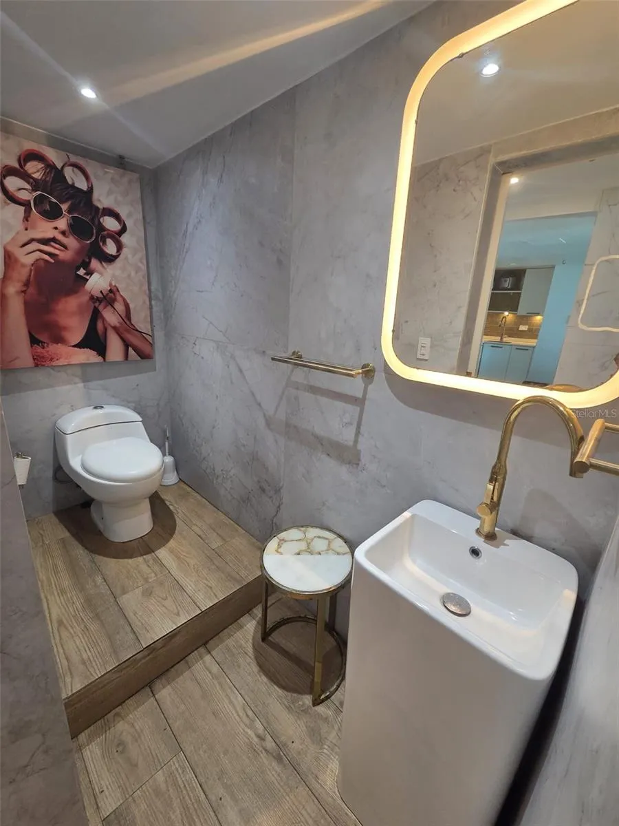Water Closet is separate from the double vanity and shower for optimal privacy.