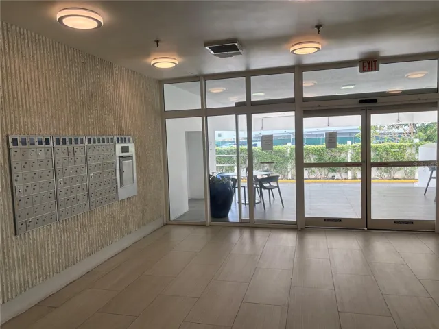 Entrance and mailboxes
