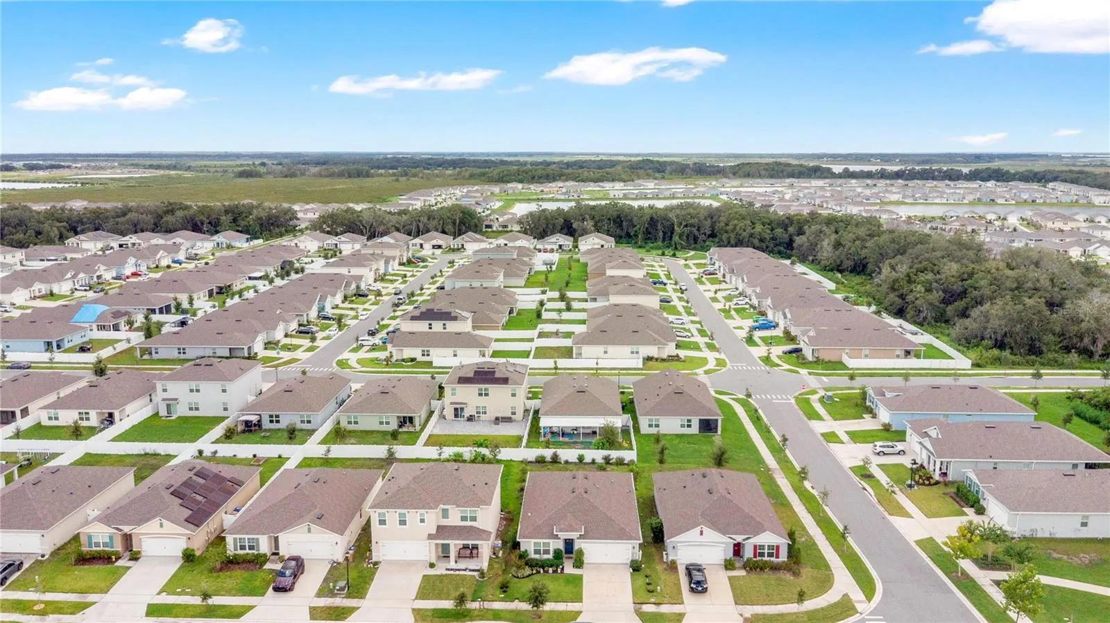 Aerial View of Neighborhood