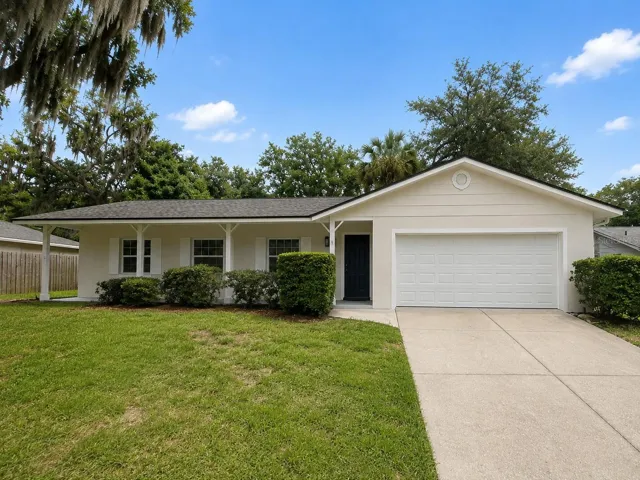 Front of the home. Nice long driveway